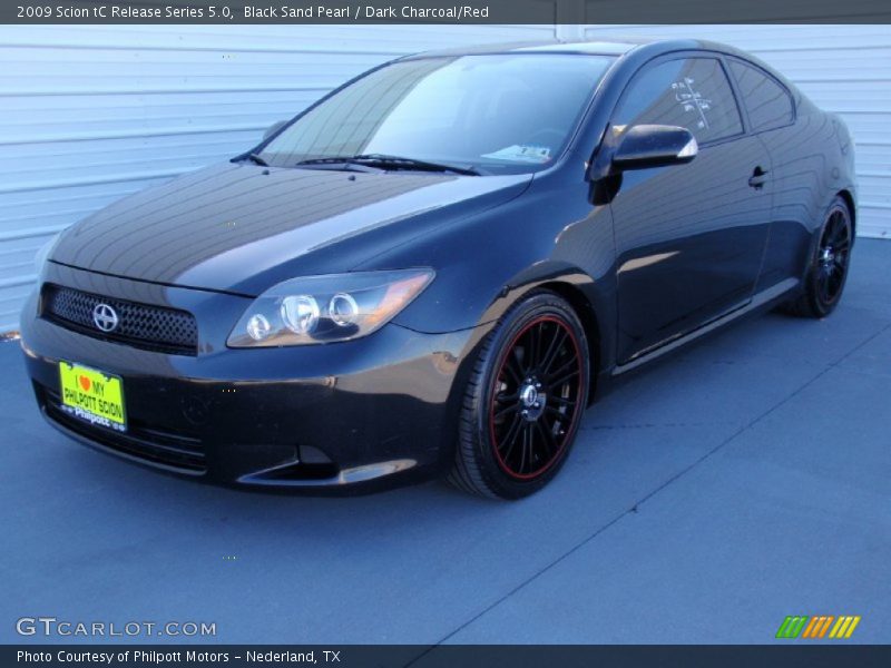 Black Sand Pearl / Dark Charcoal/Red 2009 Scion tC Release Series 5.0