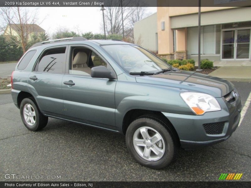 Verdant Green / Beige 2009 Kia Sportage LX V6 4x4