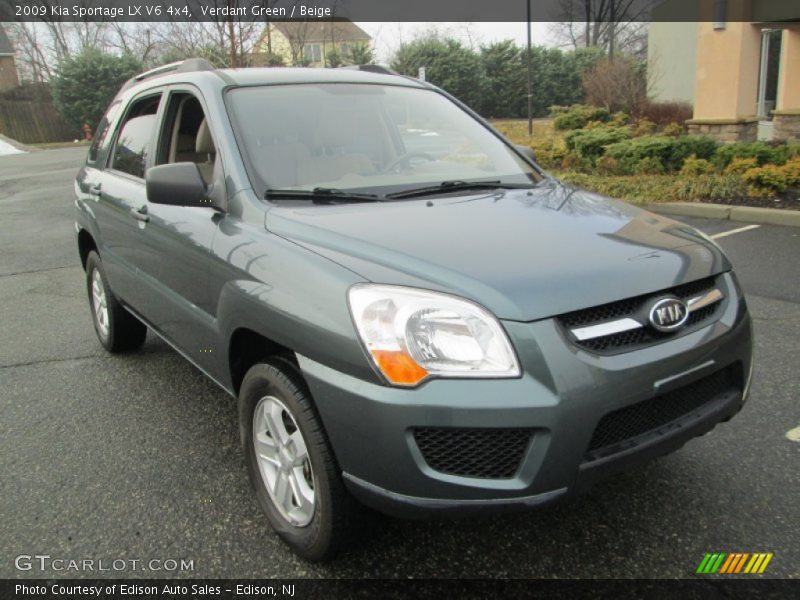 Verdant Green / Beige 2009 Kia Sportage LX V6 4x4
