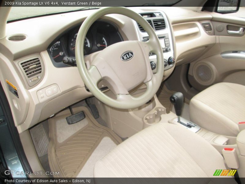 Verdant Green / Beige 2009 Kia Sportage LX V6 4x4