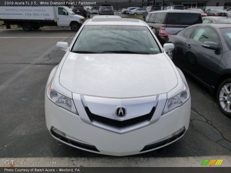 White Diamond Pearl / Parchment 2009 Acura TL 3.5
