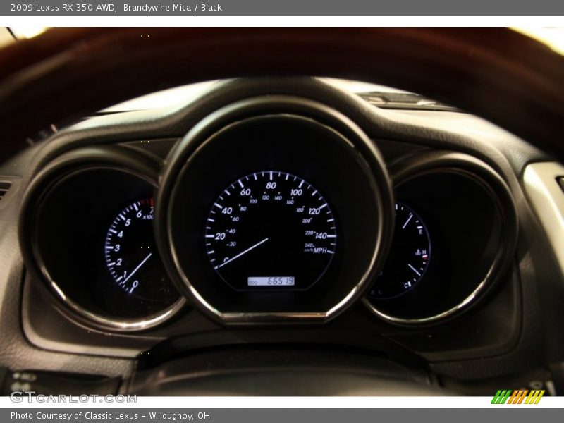 Brandywine Mica / Black 2009 Lexus RX 350 AWD