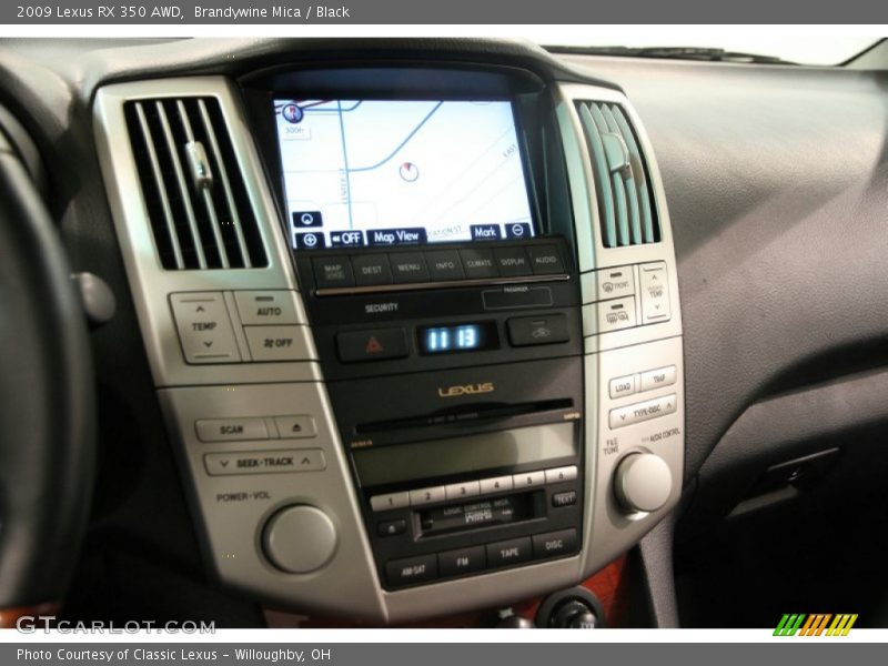 Brandywine Mica / Black 2009 Lexus RX 350 AWD