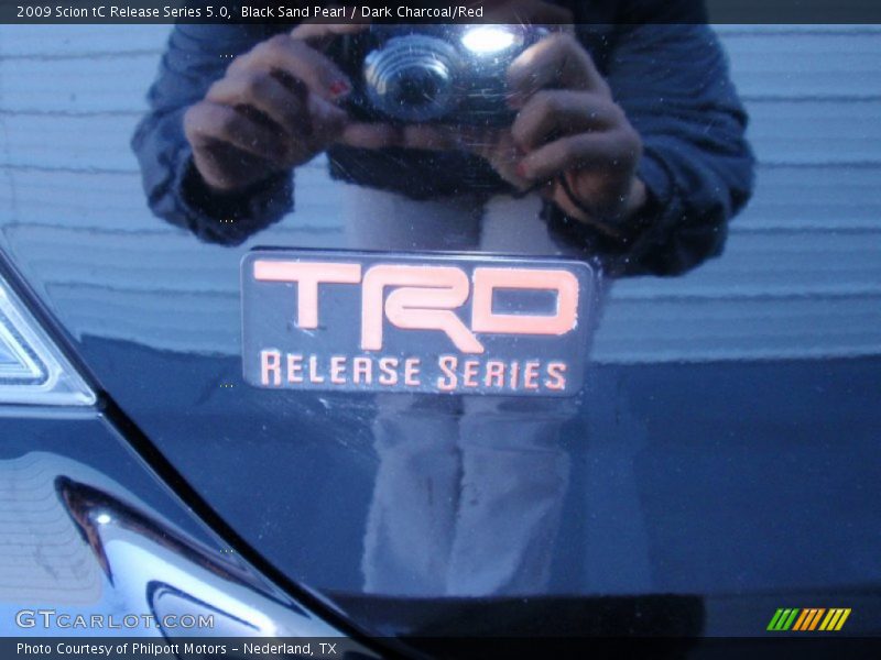 Black Sand Pearl / Dark Charcoal/Red 2009 Scion tC Release Series 5.0