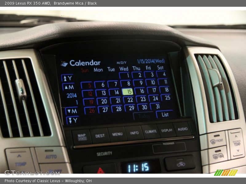 Brandywine Mica / Black 2009 Lexus RX 350 AWD