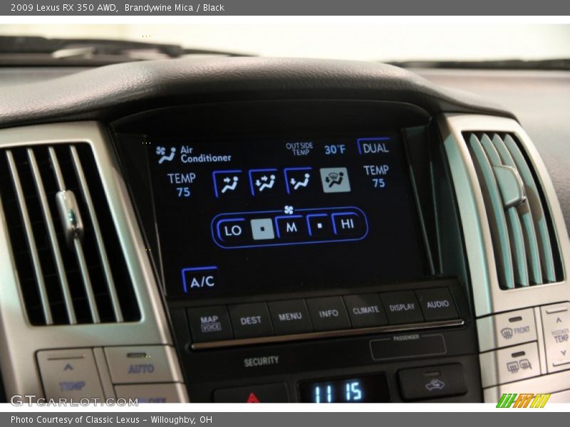 Brandywine Mica / Black 2009 Lexus RX 350 AWD
