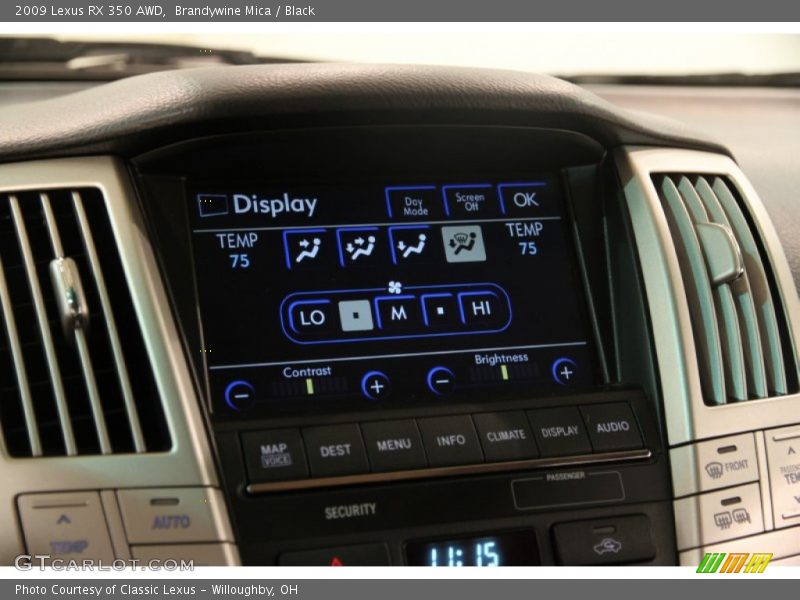 Brandywine Mica / Black 2009 Lexus RX 350 AWD