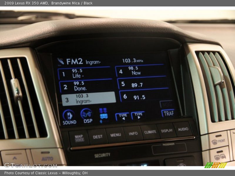 Brandywine Mica / Black 2009 Lexus RX 350 AWD