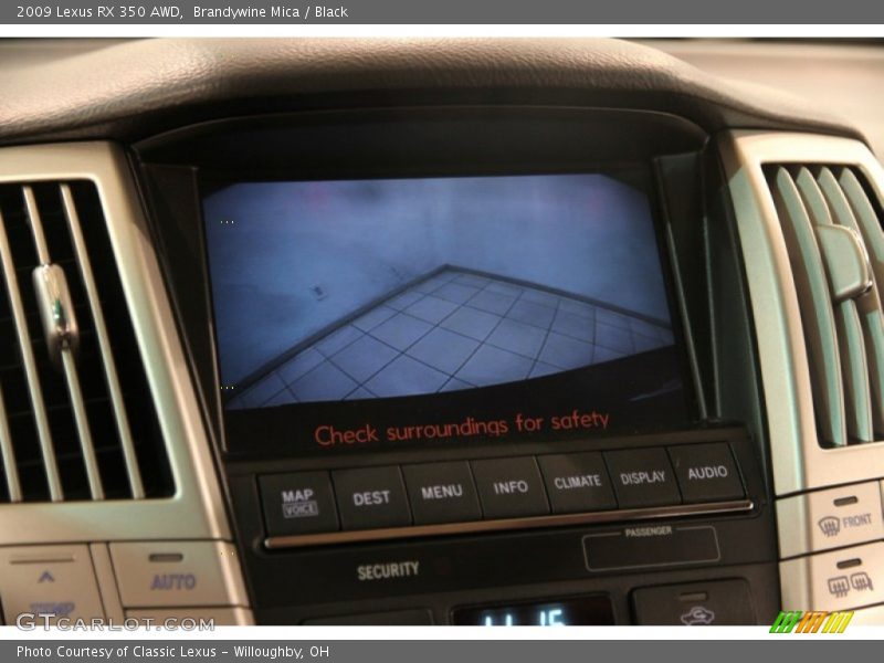 Brandywine Mica / Black 2009 Lexus RX 350 AWD