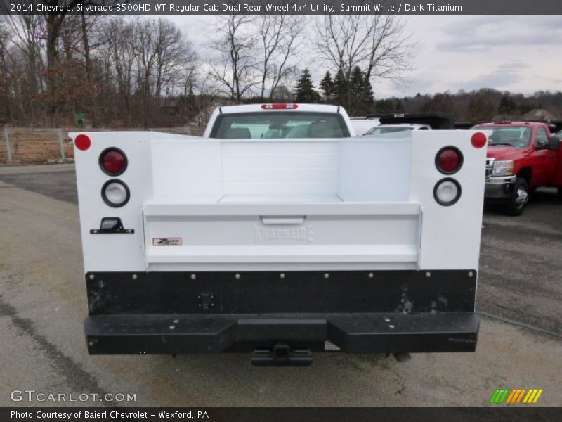 Summit White / Dark Titanium 2014 Chevrolet Silverado 3500HD WT Regular Cab Dual Rear Wheel 4x4 Utility