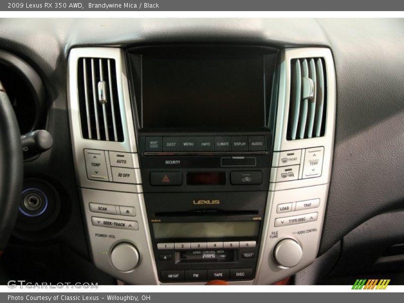 Brandywine Mica / Black 2009 Lexus RX 350 AWD