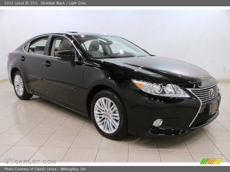Obsidian Black / Light Gray 2013 Lexus ES 350