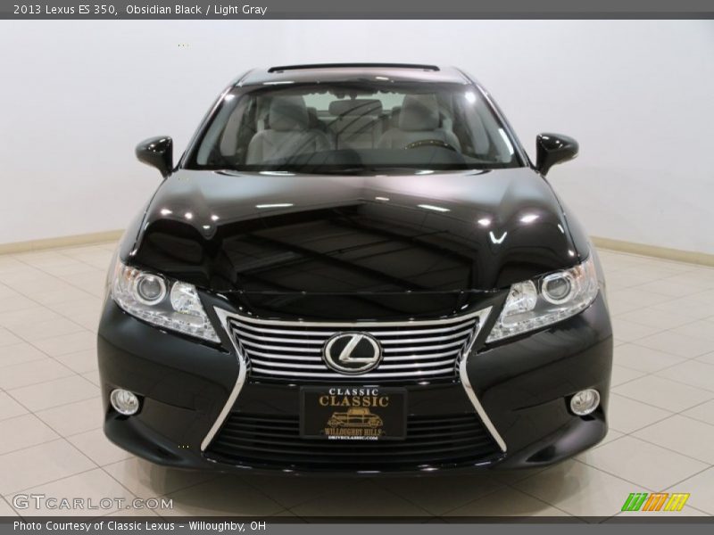 Obsidian Black / Light Gray 2013 Lexus ES 350