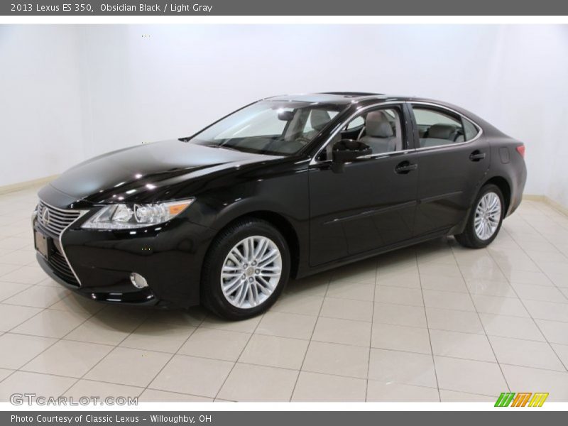 Obsidian Black / Light Gray 2013 Lexus ES 350