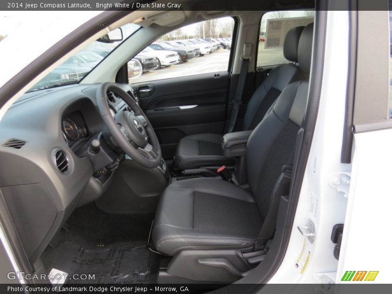 Bright White / Dark Slate Gray 2014 Jeep Compass Latitude