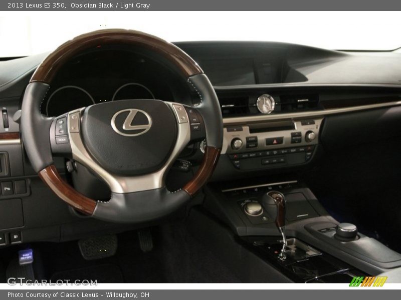 Obsidian Black / Light Gray 2013 Lexus ES 350