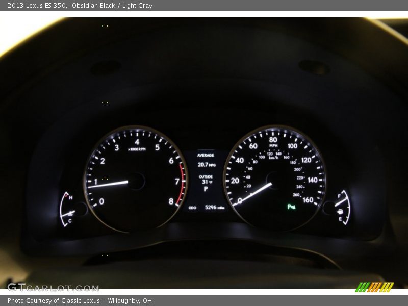 Obsidian Black / Light Gray 2013 Lexus ES 350
