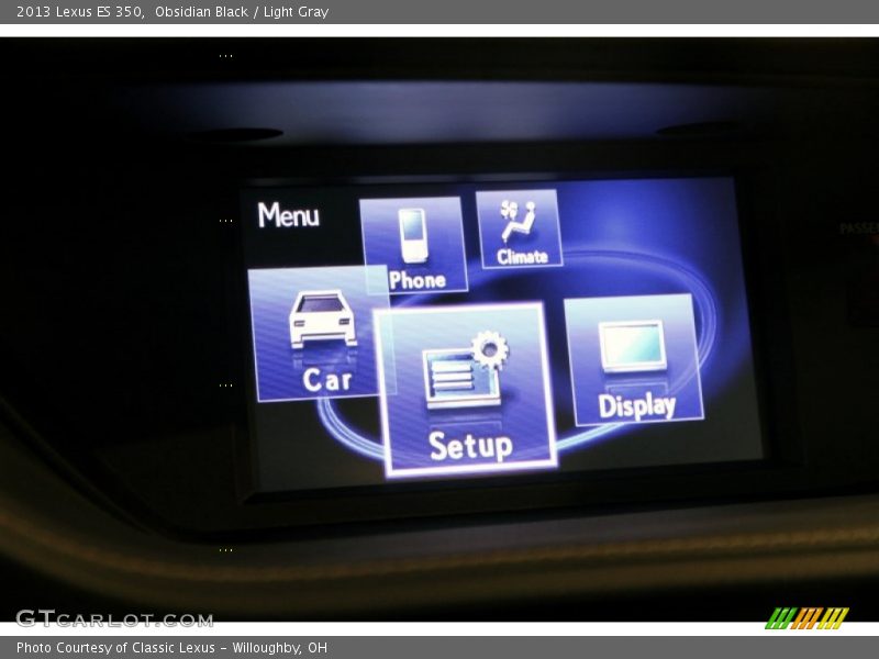 Obsidian Black / Light Gray 2013 Lexus ES 350