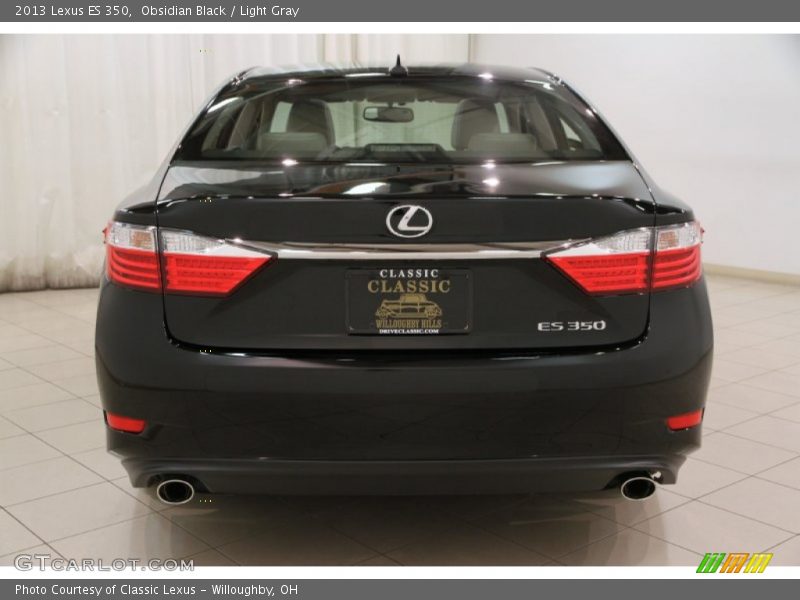 Obsidian Black / Light Gray 2013 Lexus ES 350