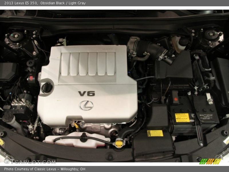 Obsidian Black / Light Gray 2013 Lexus ES 350