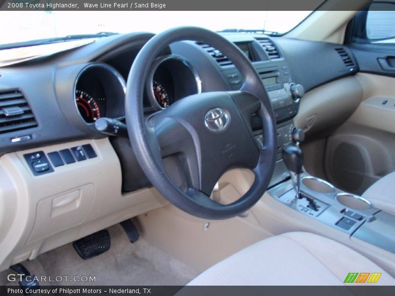 Wave Line Pearl / Sand Beige 2008 Toyota Highlander