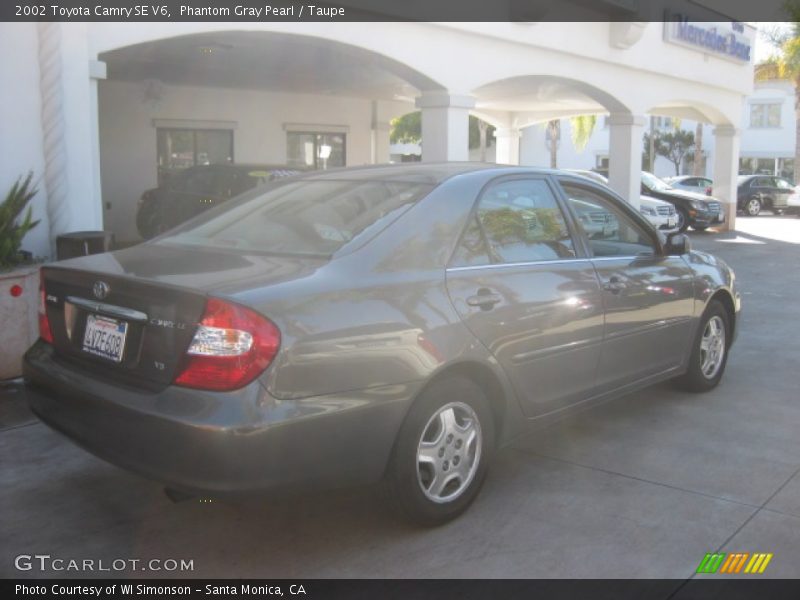 Phantom Gray Pearl / Taupe 2002 Toyota Camry SE V6