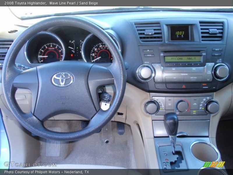 Wave Line Pearl / Sand Beige 2008 Toyota Highlander