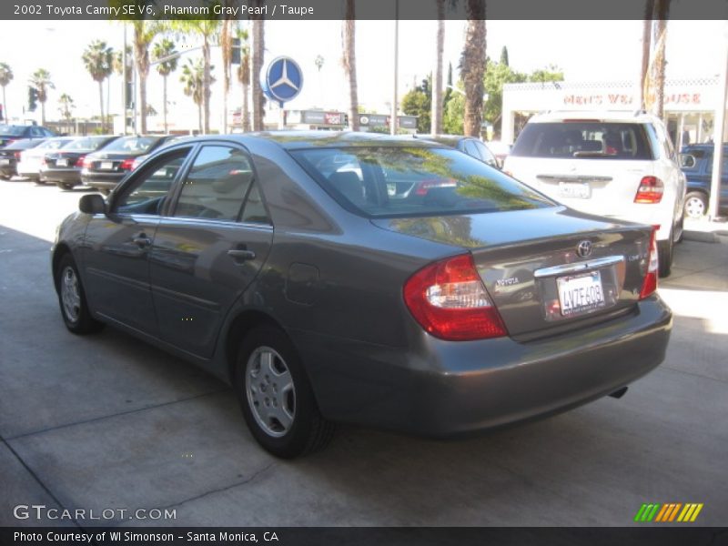 Phantom Gray Pearl / Taupe 2002 Toyota Camry SE V6