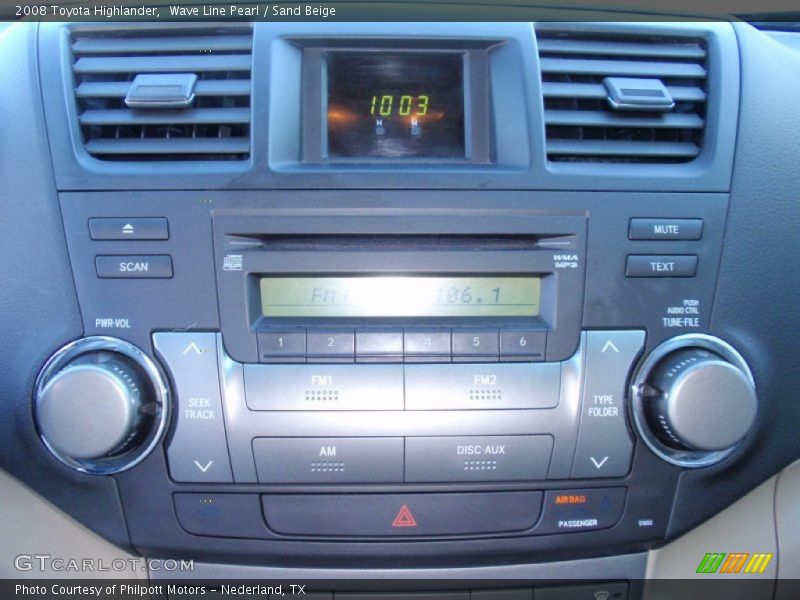 Wave Line Pearl / Sand Beige 2008 Toyota Highlander