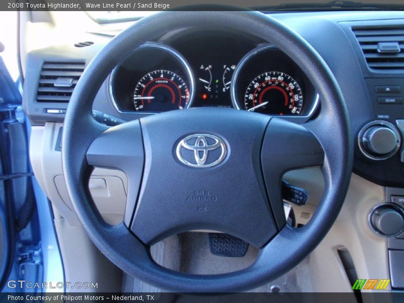 Wave Line Pearl / Sand Beige 2008 Toyota Highlander