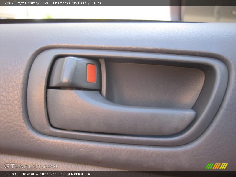 Phantom Gray Pearl / Taupe 2002 Toyota Camry SE V6