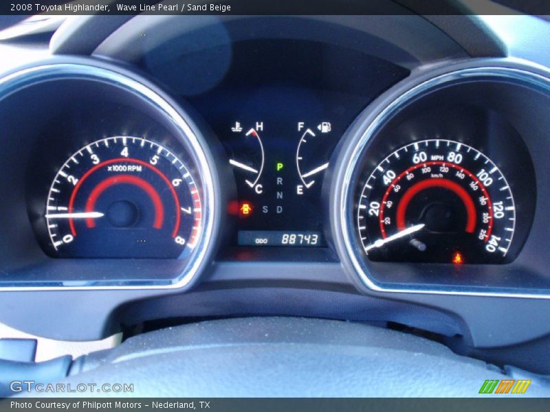 Wave Line Pearl / Sand Beige 2008 Toyota Highlander
