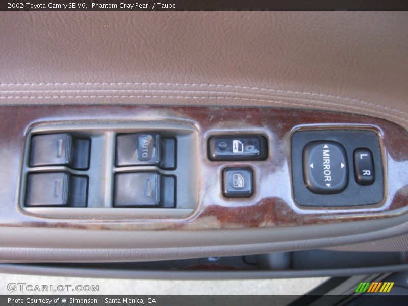 Phantom Gray Pearl / Taupe 2002 Toyota Camry SE V6