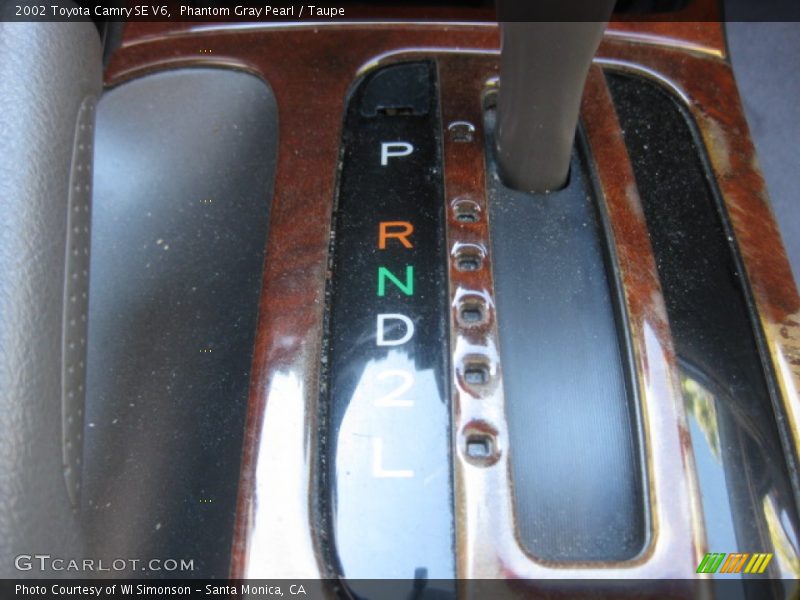 Phantom Gray Pearl / Taupe 2002 Toyota Camry SE V6