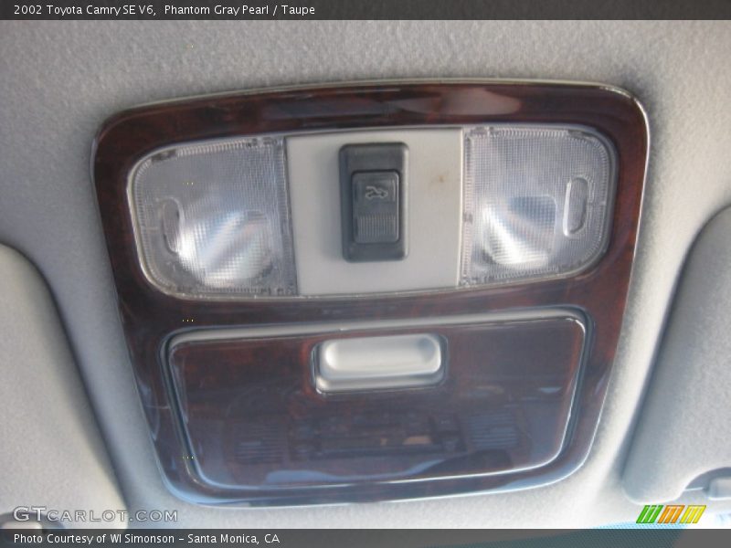 Phantom Gray Pearl / Taupe 2002 Toyota Camry SE V6