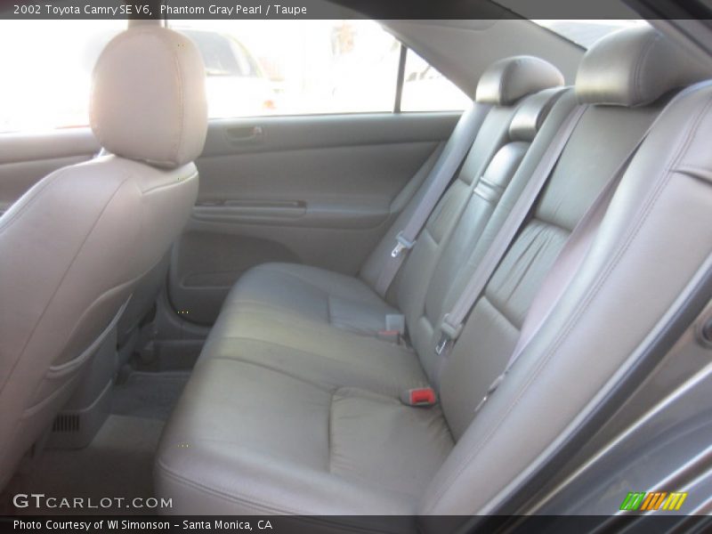 Phantom Gray Pearl / Taupe 2002 Toyota Camry SE V6