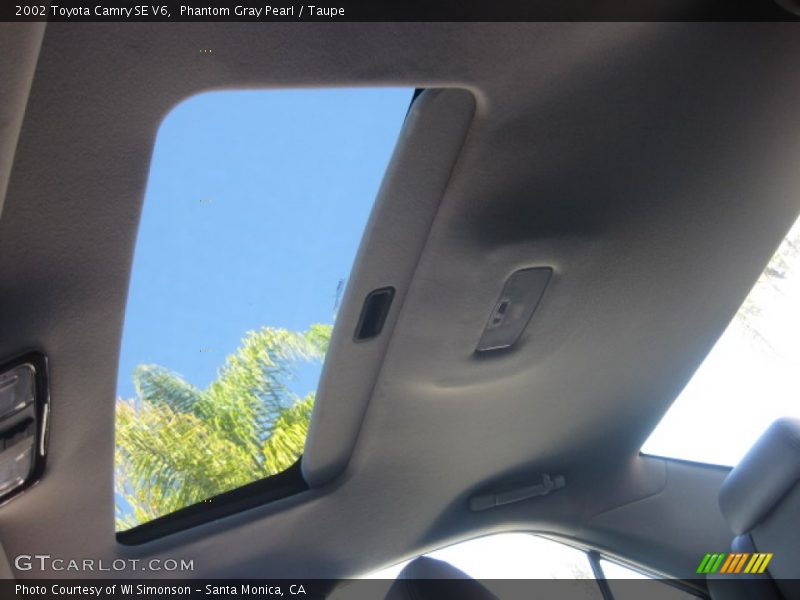 Phantom Gray Pearl / Taupe 2002 Toyota Camry SE V6