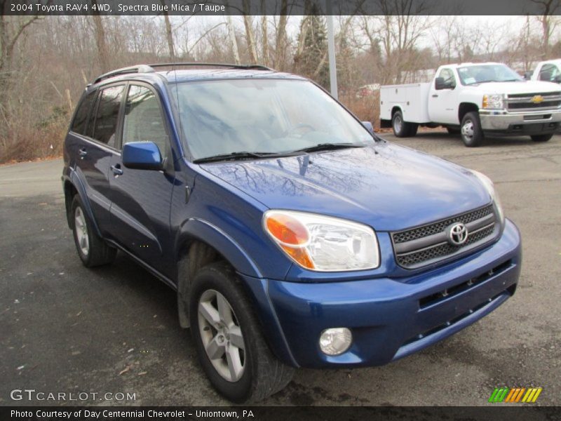 Spectra Blue Mica / Taupe 2004 Toyota RAV4 4WD