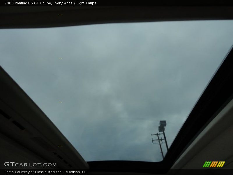 Sunroof of 2006 G6 GT Coupe