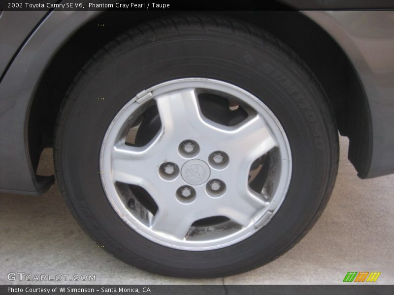Phantom Gray Pearl / Taupe 2002 Toyota Camry SE V6