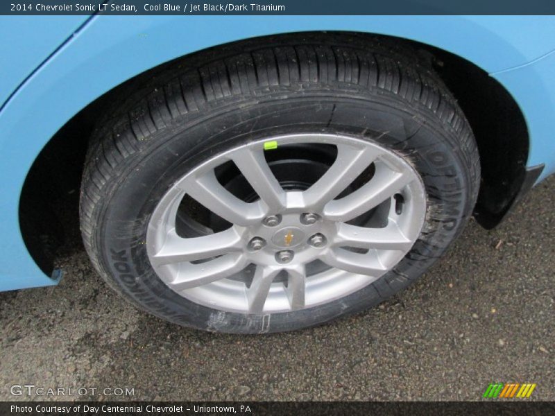 Cool Blue / Jet Black/Dark Titanium 2014 Chevrolet Sonic LT Sedan