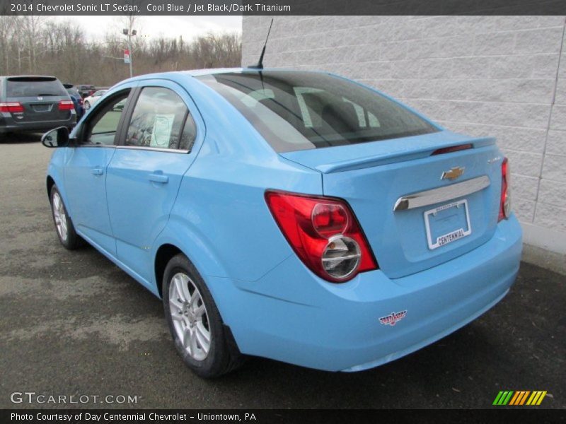 Cool Blue / Jet Black/Dark Titanium 2014 Chevrolet Sonic LT Sedan