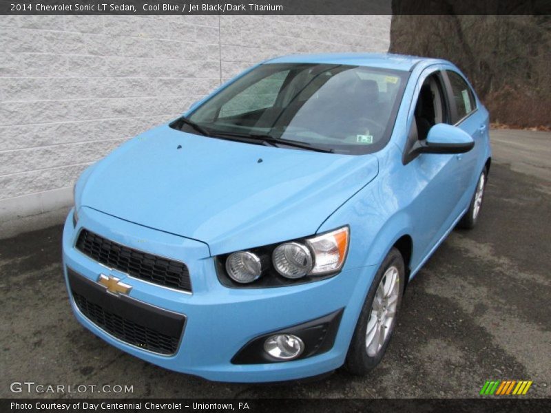 Cool Blue / Jet Black/Dark Titanium 2014 Chevrolet Sonic LT Sedan