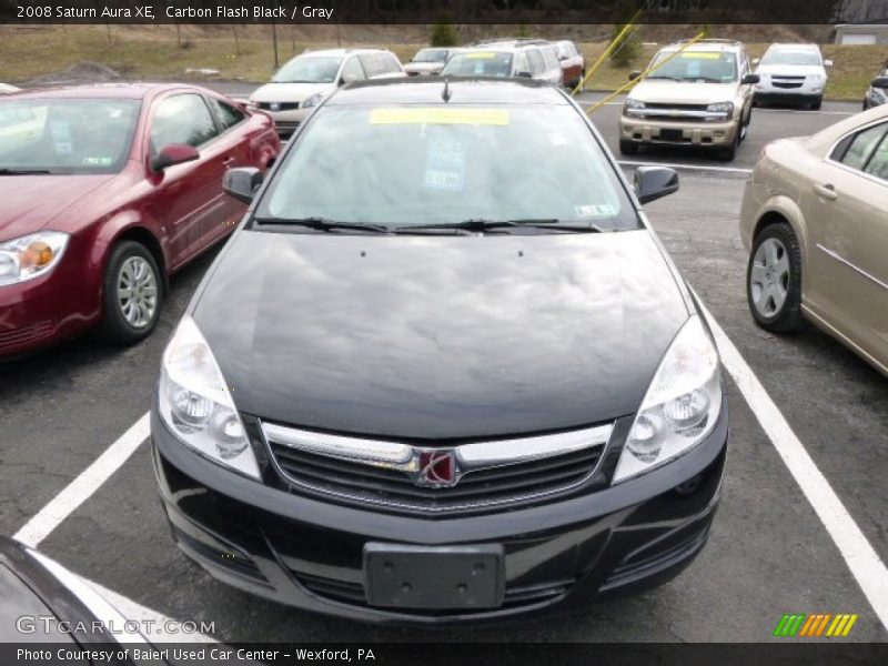 Carbon Flash Black / Gray 2008 Saturn Aura XE