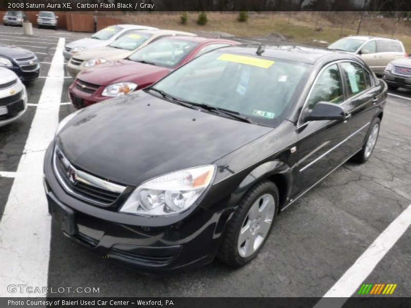 Carbon Flash Black / Gray 2008 Saturn Aura XE