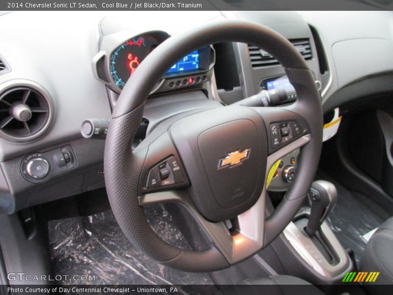 Cool Blue / Jet Black/Dark Titanium 2014 Chevrolet Sonic LT Sedan