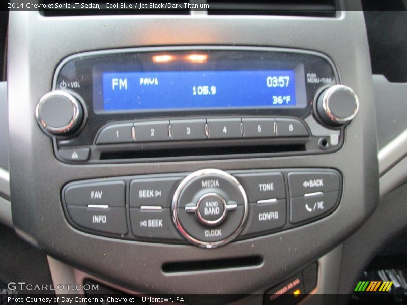Cool Blue / Jet Black/Dark Titanium 2014 Chevrolet Sonic LT Sedan