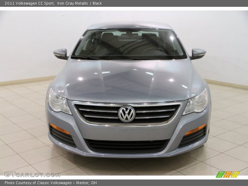 Iron Gray Metallic / Black 2011 Volkswagen CC Sport