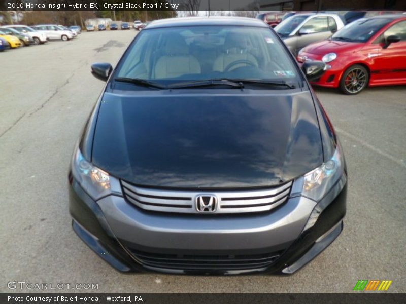 Crystal Black Pearl / Gray 2010 Honda Insight Hybrid EX