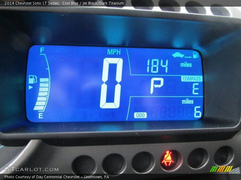 Cool Blue / Jet Black/Dark Titanium 2014 Chevrolet Sonic LT Sedan